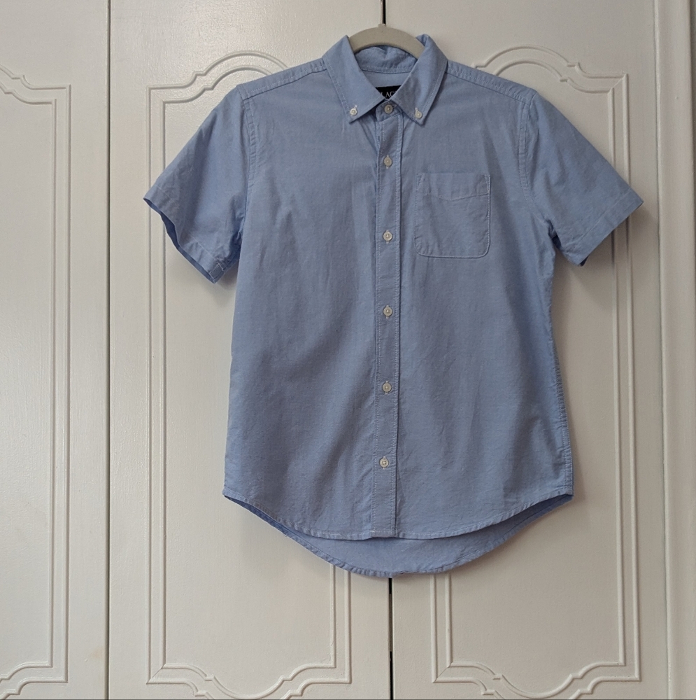 Place Light Blue Men's Shirt Button Down Size 14(XL)